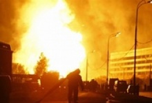 В Дзержинске на бывшем асфальтовом заводе произошел пожар