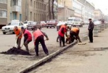Ремонт тротуаров в Дзержинске продолжается