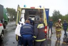 Рядом с Дзержинском столкнулись два грузовика